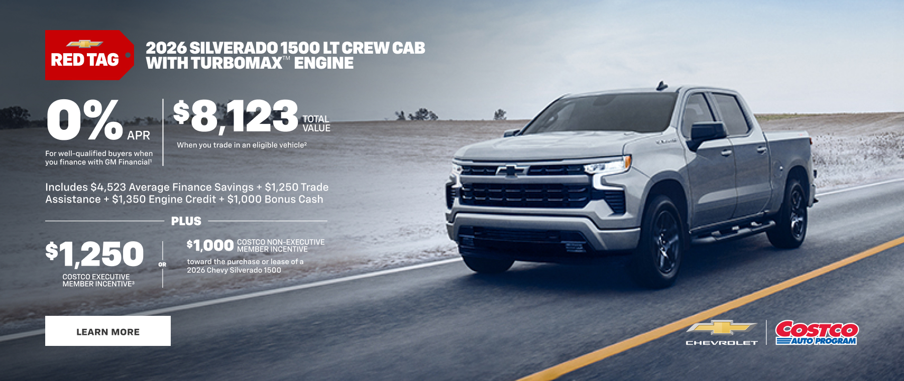 2026 Silverado 1500 LT Crew Cab with Turbomax Engine